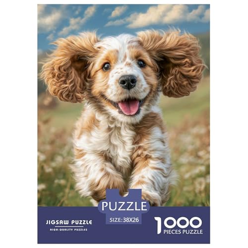 Cute Pet Dog 1000-teiliges Pet Puzzle Für Die Ganze Familie Geschicklichkeitsspiel DIY Herausfordernde 38x26cm/1000pcs von RYVABXYAK