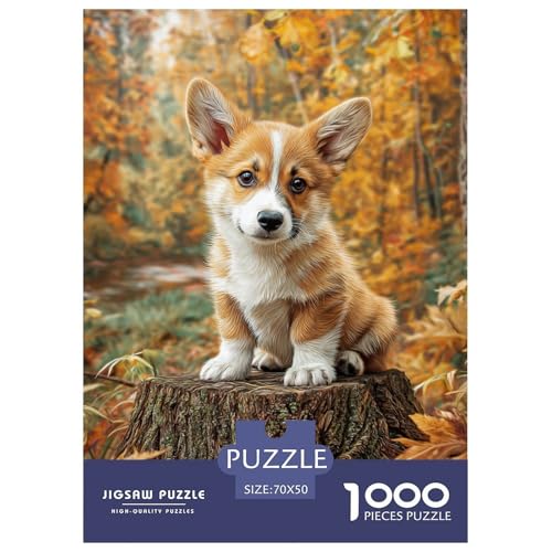 Cute Pet Dog 1000-teiliges Pet Puzzle Für Die Ganze Familie Geschicklichkeitsspiel DIY Herausfordernde 70x50cm/1000pcs von RYVABXYAK