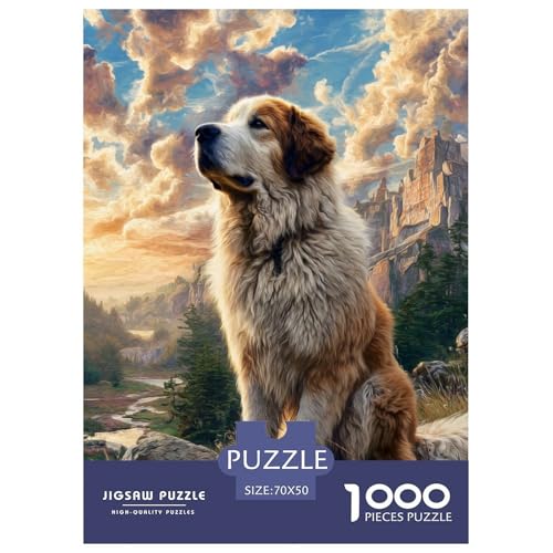 Cute Pet Dog 1000-teiliges Pet Puzzle Für Die Ganze Familie Geschicklichkeitsspiel DIY Herausfordernde 70x50cm/1000pcs von RYVABXYAK
