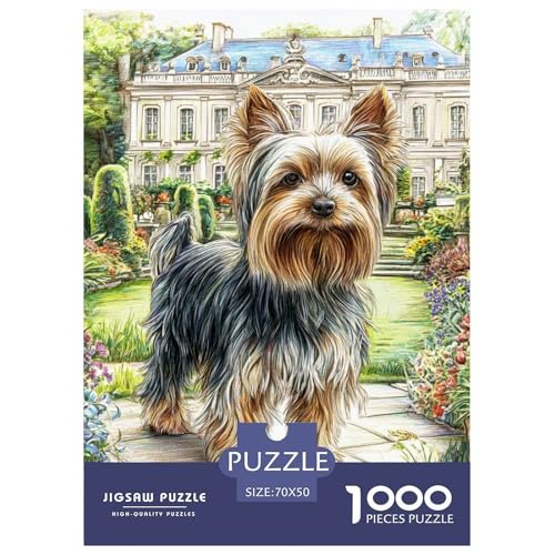Cute Pet Dog 1000-teiliges Pet Puzzle Für Die Ganze Familie Klassische Anspruchsvolles Puzzle 70x50cm/1000pcs von RYVABXYAK