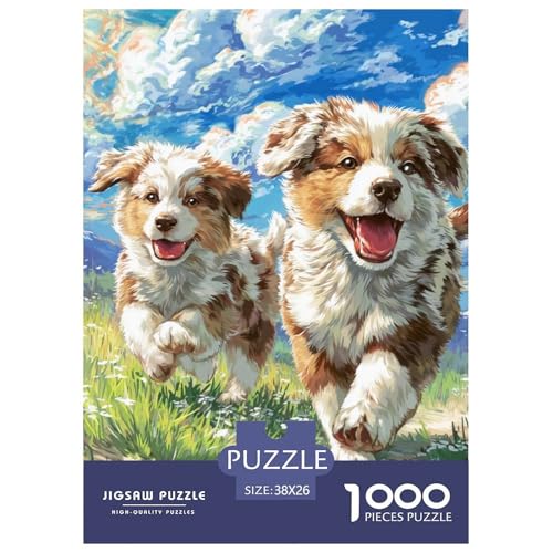 Cute Pet Dog 1000-teiliges Pet Puzzle Für Die Ganze Familie Klassische DIY Herausfordernde 38x26cm/1000pcs von RYVABXYAK