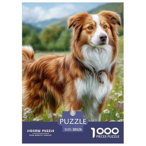 Cute Pet Dog 1000-teiliges Pet Puzzle Für Erwachsene Erwachsenenpuzzle Mit Wimmelbild DIY Herausfordernde 38x26cm/1000pcs von RYVABXYAK