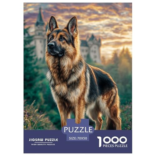 Cute Pet Dog 1000-teiliges Pet Puzzle Für Erwachsene Erwachsenenpuzzle Mit Wimmelbild DIY Herausfordernde 70x50cm/1000pcs von RYVABXYAK