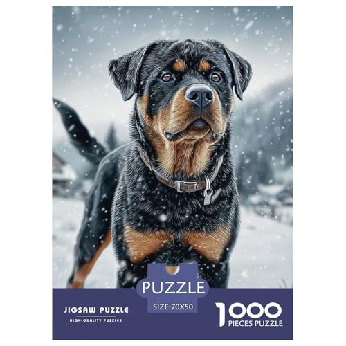 Cute Pet Dog 1000-teiliges Pet Puzzle Für Erwachsene Erwachsenenpuzzle Mit Wimmelbild Puzzlespiel Themen-Puzzle Mit 70x50cm/1000pcs von RYVABXYAK