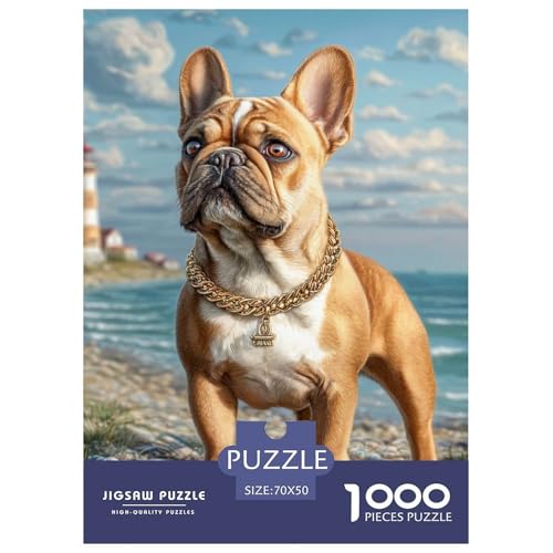 Cute Pet Dog 1000-teiliges Pet Puzzle Für Erwachsene Erwachsenenpuzzle Mit Wimmelbild Puzzlespiel Themen-Puzzle Mit 70x50cm/1000pcs von RYVABXYAK
