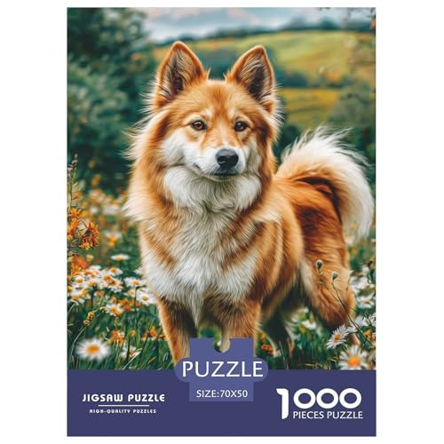 Cute Pet Dog 1000-teiliges Pet Puzzle Für Erwachsene Geschicklichkeitsspiel Anspruchsvolles Puzzle 70x50cm/1000pcs von RYVABXYAK