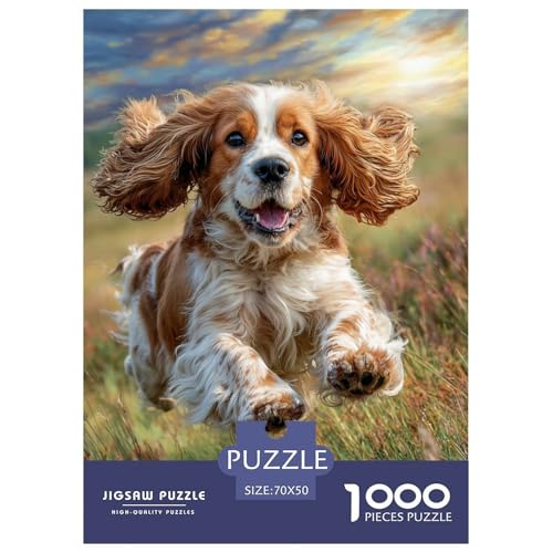 Cute Pet Dog 1000-teiliges Pet Puzzle Für Erwachsene Geschicklichkeitsspiel Anspruchsvolles Puzzle 70x50cm/1000pcs von RYVABXYAK