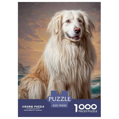 Cute Pet Dog 1000-teiliges Pet Puzzle Für Erwachsene Geschicklichkeitsspiel Anspruchsvolles Puzzle 70x50cm/1000pcs von RYVABXYAK