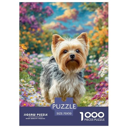 Cute Pet Dog 1000-teiliges Pet Puzzle Für Erwachsene Geschicklichkeitsspiel Unmöglich Puzzles 70x50cm/1000pcs von RYVABXYAK
