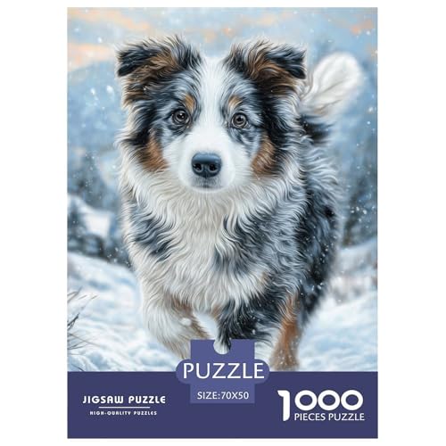 Cute Pet Dog 1000-teiliges Pet Puzzle Für Erwachsene Klassische Anspruchsvolles Puzzle 70x50cm/1000pcs von RYVABXYAK