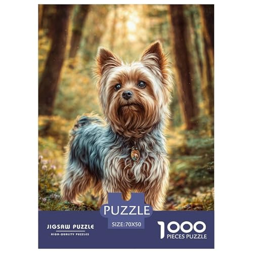 Cute Pet Dog 1000-teiliges Pet Puzzle Für Erwachsene Klassische Anspruchsvolles Puzzle 70x50cm/1000pcs von RYVABXYAK