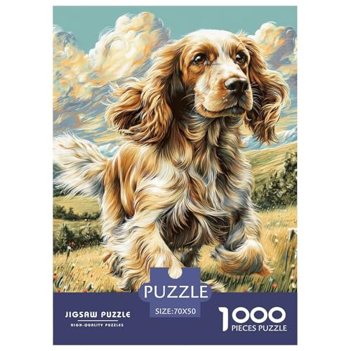 Cute Pet Dog 1000-teiliges Pet Puzzle Für Erwachsene Klassische DIY Herausfordernde 70x50cm/1000pcs von RYVABXYAK