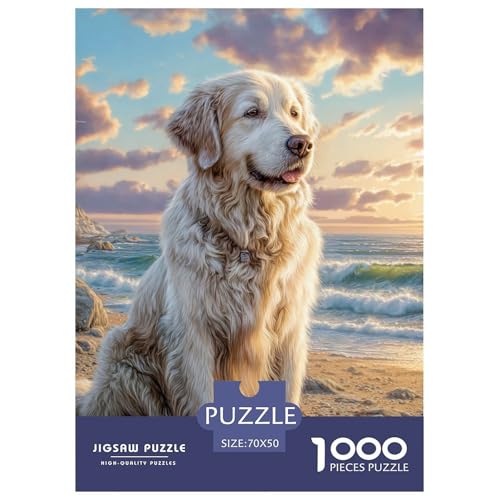 Cute Pet Dog 1000-teiliges Pet Puzzle Für Erwachsene Klassische DIY Herausfordernde 70x50cm/1000pcs von RYVABXYAK