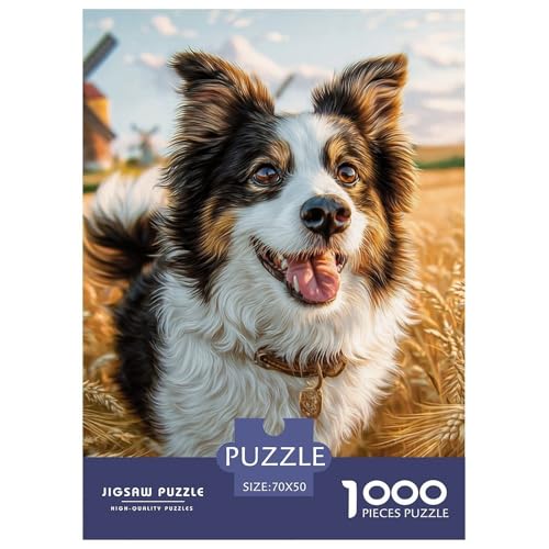 Cute Pet Dog 1000-teiliges Pet Puzzle Für Erwachsene Klassische DIY Herausfordernde 70x50cm/1000pcs von RYVABXYAK