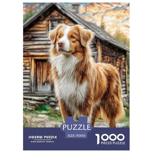 Cute Pet Dog 1000-teiliges Pet Puzzle Für Erwachsene Klassische Unmöglich Puzzles 70x50cm/1000pcs von RYVABXYAK