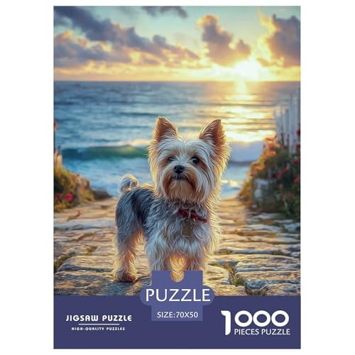 Cute Pet Dog 1000-teiliges Pet Puzzle Für Erwachsene Klassische Unmöglich Puzzles 70x50cm/1000pcs von RYVABXYAK