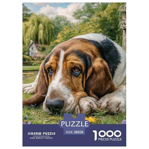 Cute Pet Dog 1000-teiliges Pet Puzzle Für Erwachsene Und Kinder Erwachsenenpuzzle Mit Wimmelbild Anspruchsvolles Puzzle 38x26cm/1000pcs von RYVABXYAK