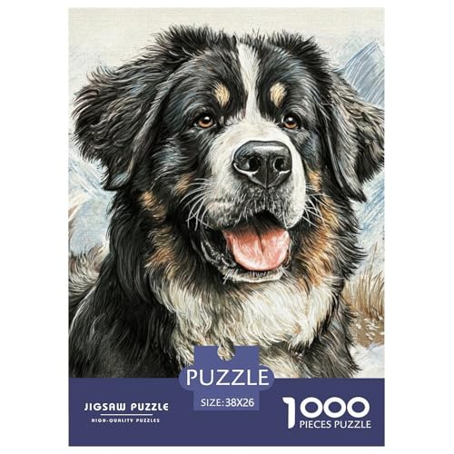 Cute Pet Dog 1000-teiliges Pet Puzzle Für Erwachsene Und Kinder Erwachsenenpuzzle Mit Wimmelbild Anspruchsvolles Puzzle 38x26cm/1000pcs von RYVABXYAK