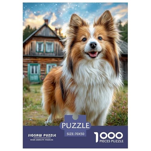 Cute Pet Dog 1000-teiliges Pet Puzzle Für Erwachsene Und Kinder Erwachsenenpuzzle Mit Wimmelbild Anspruchsvolles Puzzle 70x50cm/1000pcs von RYVABXYAK