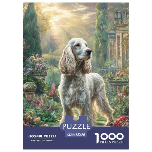 Cute Pet Dog 1000-teiliges Pet Puzzle Für Erwachsene Und Kinder Erwachsenenpuzzle Mit Wimmelbild DIY Herausfordernde 38x26cm/1000pcs von RYVABXYAK