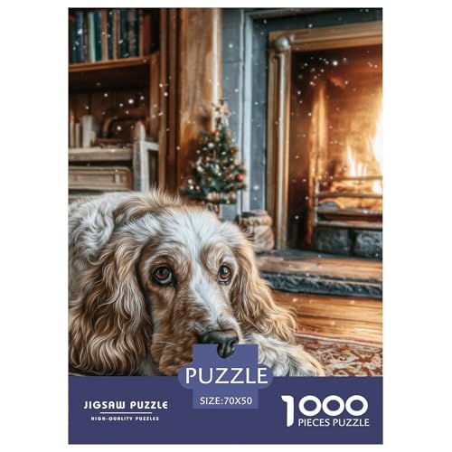 Cute Pet Dog 1000-teiliges Pet Puzzle Für Erwachsene Und Kinder Erwachsenenpuzzle Mit Wimmelbild DIY Herausfordernde 70x50cm/1000pcs von RYVABXYAK