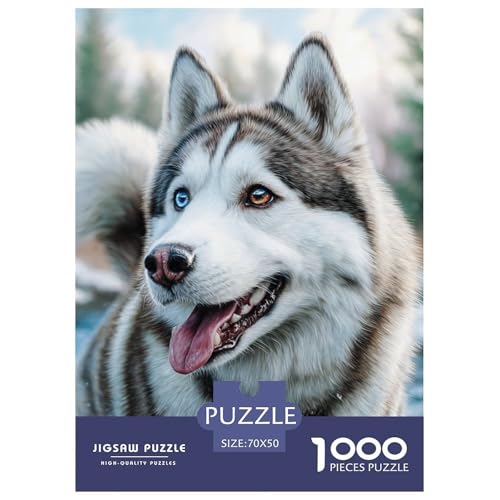 Cute Pet Dog 1000-teiliges Pet Puzzle Für Erwachsene Und Kinder Erwachsenenpuzzle Mit Wimmelbild DIY Herausfordernde 70x50cm/1000pcs von RYVABXYAK