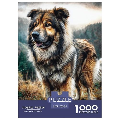 Cute Pet Dog 1000-teiliges Pet Puzzle Für Erwachsene Und Kinder Erwachsenenpuzzle Mit Wimmelbild DIY Herausfordernde 70x50cm/1000pcs von RYVABXYAK