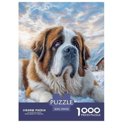 Cute Pet Dog 1000-teiliges Pet Puzzle Für Erwachsene Und Kinder Erwachsenenpuzzle Mit Wimmelbild DIY Herausfordernde 70x50cm/1000pcs von RYVABXYAK