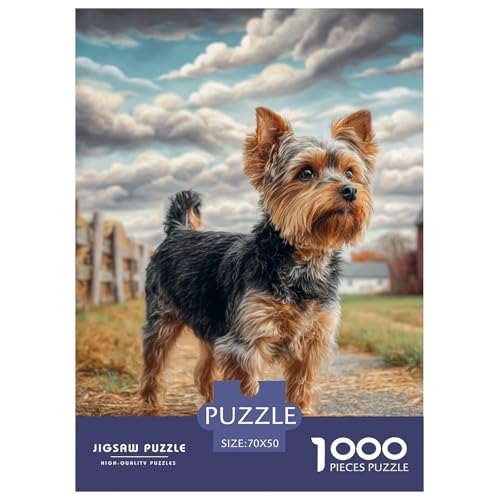 Cute Pet Dog 1000-teiliges Pet Puzzle Für Erwachsene Und Kinder Erwachsenenpuzzle Mit Wimmelbild DIY Herausfordernde 70x50cm/1000pcs von RYVABXYAK