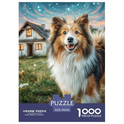 Cute Pet Dog 1000-teiliges Pet Puzzle Für Erwachsene Und Kinder Geschicklichkeitsspiel Anspruchsvolles Puzzle 70x50cm/1000pcs von RYVABXYAK