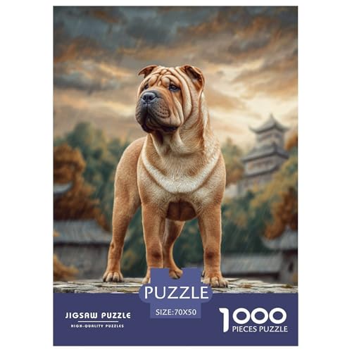Cute Pet Dog 1000-teiliges Pet Puzzle Für Erwachsene Und Kinder Geschicklichkeitsspiel Anspruchsvolles Puzzle 70x50cm/1000pcs von RYVABXYAK