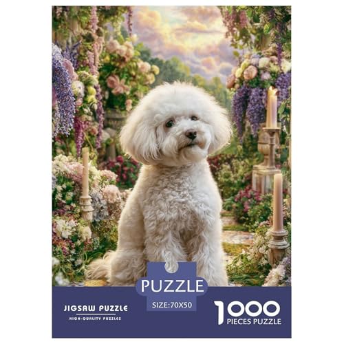 Cute Pet Dog 1000-teiliges Pet Puzzle Für Erwachsene Und Kinder Geschicklichkeitsspiel DIY Herausfordernde 70x50cm/1000pcs von RYVABXYAK