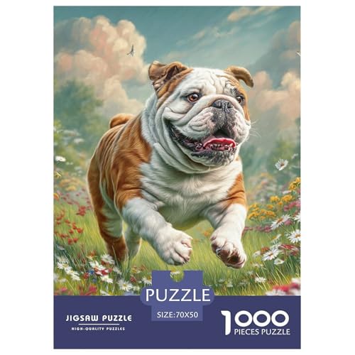 Cute Pet Dog 1000-teiliges Pet Puzzle Für Erwachsene Und Kinder Geschicklichkeitsspiel DIY Herausfordernde 70x50cm/1000pcs von RYVABXYAK