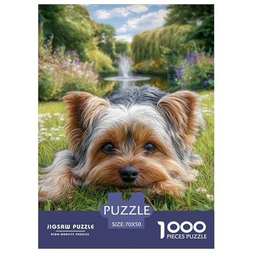 Cute Pet Dog 1000-teiliges Pet Puzzle Für Erwachsene Und Kinder Geschicklichkeitsspiel DIY Herausfordernde 70x50cm/1000pcs von RYVABXYAK