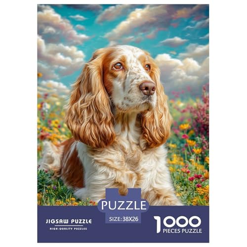 Cute Pet Dog 1000-teiliges Pet Puzzle Für Erwachsene Und Kinder Geschicklichkeitsspiel Unmöglich Puzzles 38x26cm/1000pcs von RYVABXYAK