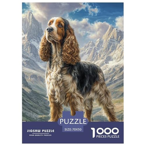 Cute Pet Dog 1000-teiliges Pet Puzzle Für Erwachsene Und Kinder Geschicklichkeitsspiel Unmöglich Puzzles 70x50cm/1000pcs von RYVABXYAK