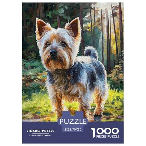 Cute Pet Dog 1000-teiliges Pet Puzzle Für Erwachsene Und Kinder Geschicklichkeitsspiel Unmöglich Puzzles 70x50cm/1000pcs von RYVABXYAK