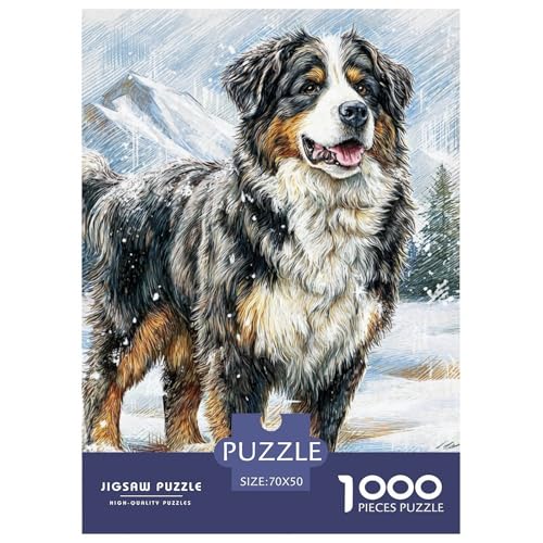 Cute Pet Dog 1000-teiliges Pet Puzzle Für Erwachsene Und Kinder Klassische Puzzlespiel Themen-Puzzle Mit 70x50cm/1000pcs von RYVABXYAK