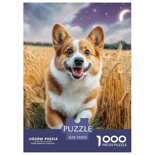 Cute Pet Dog 1000-teiliges Pet Puzzle Für Erwachsene Und Kinder Klassische Unmöglich Puzzles 70x50cm/1000pcs von RYVABXYAK