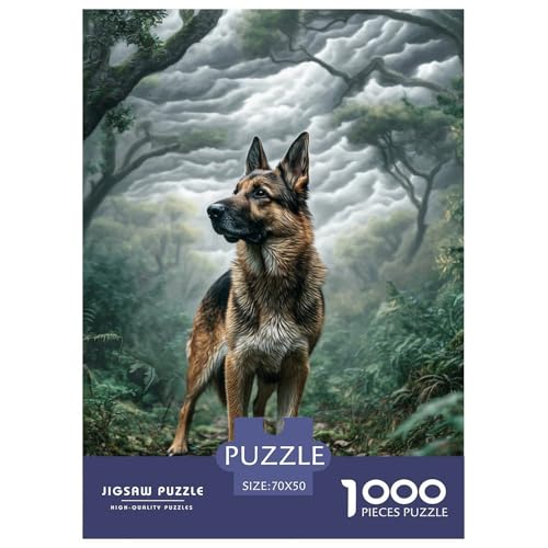 Cute Pet Dog 1000-teiliges Pet Puzzle Für Erwachsene Und Kinder Klassische Unmöglich Puzzles 70x50cm/1000pcs von RYVABXYAK
