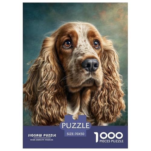 Cute Pet Dog 1000-teiliges Pet Puzzle Für Erwachsene Und Kinder Klassische Unmöglich Puzzles 70x50cm/1000pcs von RYVABXYAK