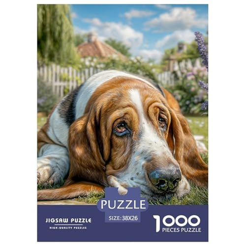 Cute Pet Dog 1000-teiliges Pet Puzzles Für Erwachsene Klassische Unmöglich Puzzles 38x26cm/1000pcs von RYVABXYAK