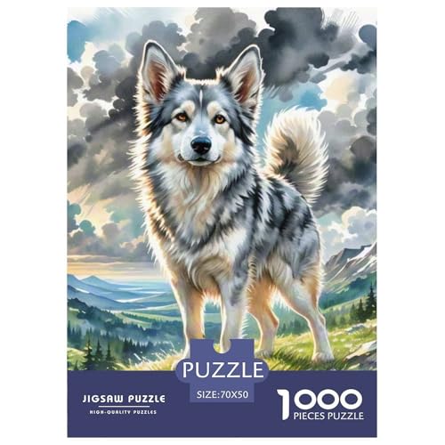 Czech Wolfdog 1000-teiliges Pet Puzzle Für Die Ganze Familie Geschicklichkeitsspiel Unmöglich Puzzles 70x50cm/1000pcs von RYVABXYAK