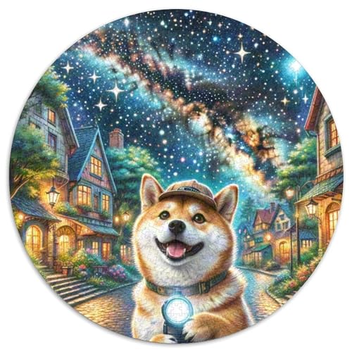 Dog 1000 Rundes Pet Puzzle Kreative Pädagogisches Stressabbau-Spielzeug Für Erwachsene 1000pcs (67.5x67.5cm) von RYVABXYAK