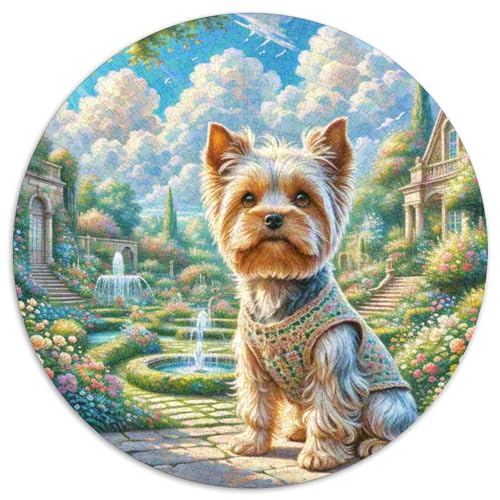 Dog 1000 Rundes Pet Puzzle Schwieriges Großes Pädagogisches Stressabbau-Spielzeug Für Erwachsene 1000pcs (67.5x67.5cm) von RYVABXYAK