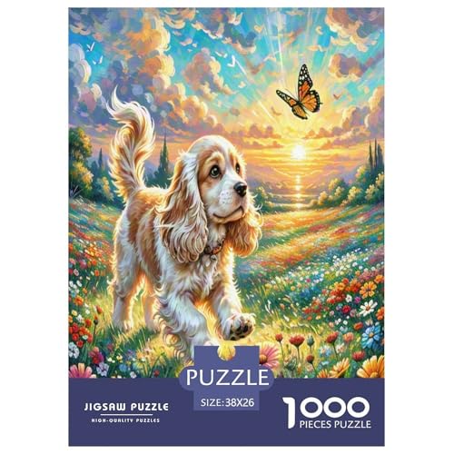 Dog 1000-teiliges Pet Puzzle Für Die Ganze Familie Erwachsenenpuzzle Mit Wimmelbild Anspruchsvolles Puzzle 38x26cm/1000pcs von RYVABXYAK