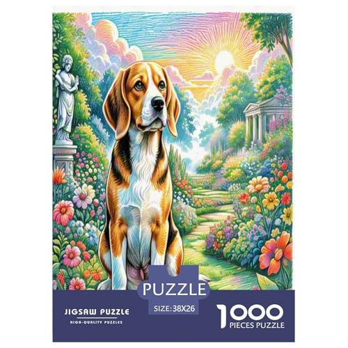 Dog 1000-teiliges Pet Puzzle Für Erwachsene Und Kinder Geschicklichkeitsspiel Anspruchsvolles Puzzle 38x26cm/1000pcs von RYVABXYAK