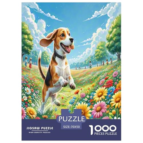 Dog 1000-teiliges Pet Puzzle Für Erwachsene Und Kinder Geschicklichkeitsspiel Unmöglich Puzzles 70x50cm/1000pcs von RYVABXYAK