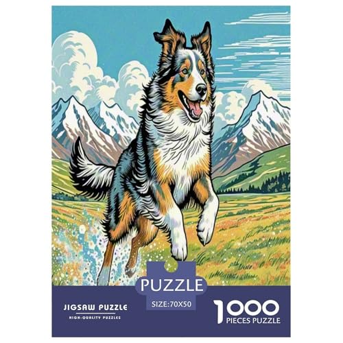Dog 1000-teiliges Puzzle Für Erwachsene Und Kinder Geschicklichkeitsspiel Unmöglich Puzzles 70x50cm/1000pcs von RYVABXYAK