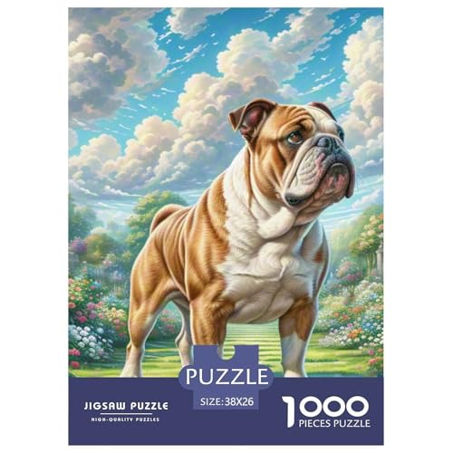 English Bulldog 1000-teiliges Pet Puzzle Für Erwachsene Und Kinder Geschicklichkeitsspiel DIY Herausfordernde 38x26cm/1000pcs English Bulldog 1000-teiliges Pet Puzzle Für Erwachsene Und Kinder Geschicklichkeitsspiel DIY Herausfordernde 38x26cm/1000pcs von RYVABXYAK